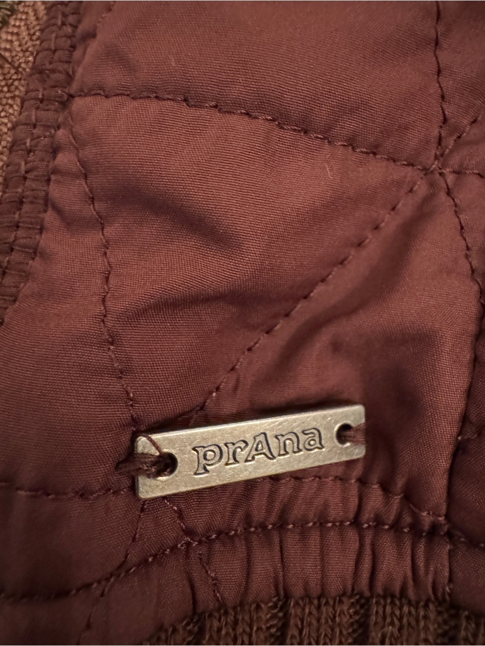 Prana Quilted Bomber Jacket - Maroon, Women’s S - Picture 3 of 5